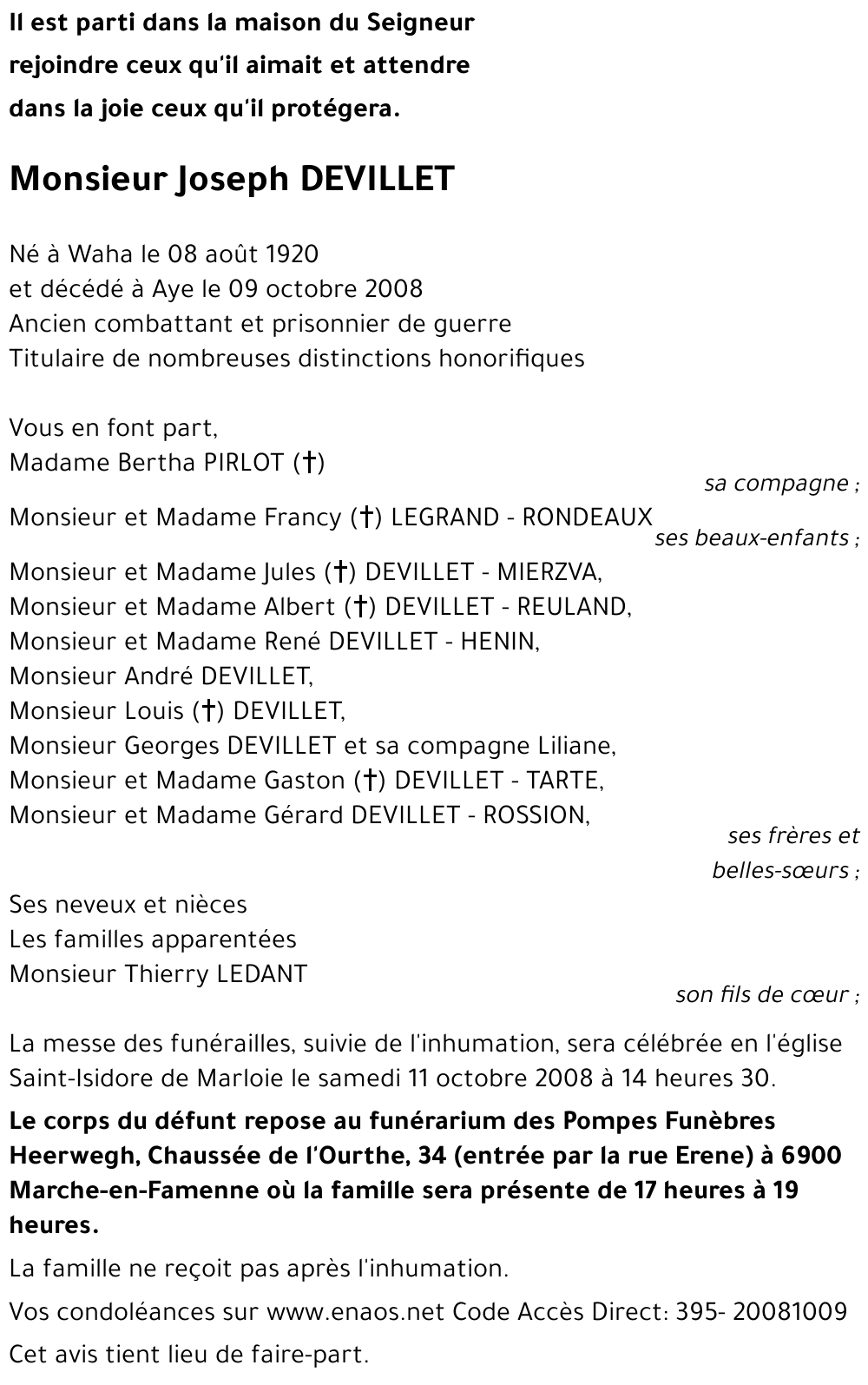 Joseph DEVILLET
