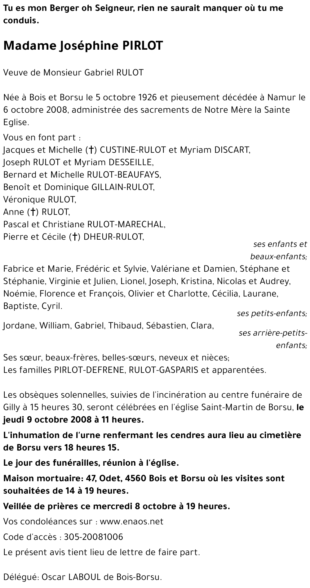 Joséphine PIRLOT