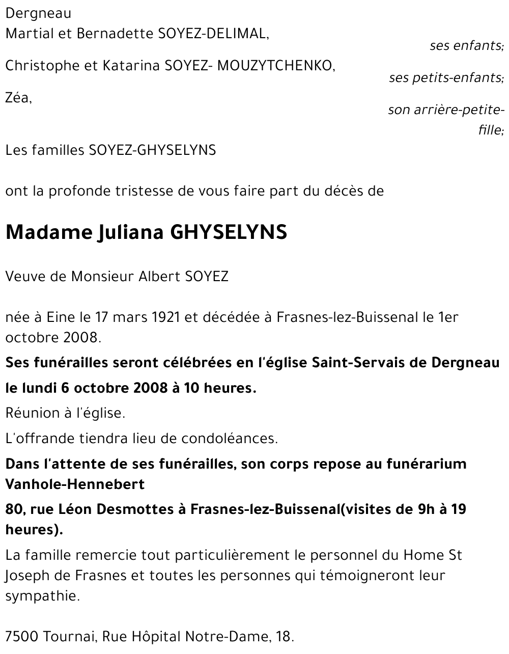 Juliana GHYSELYNS