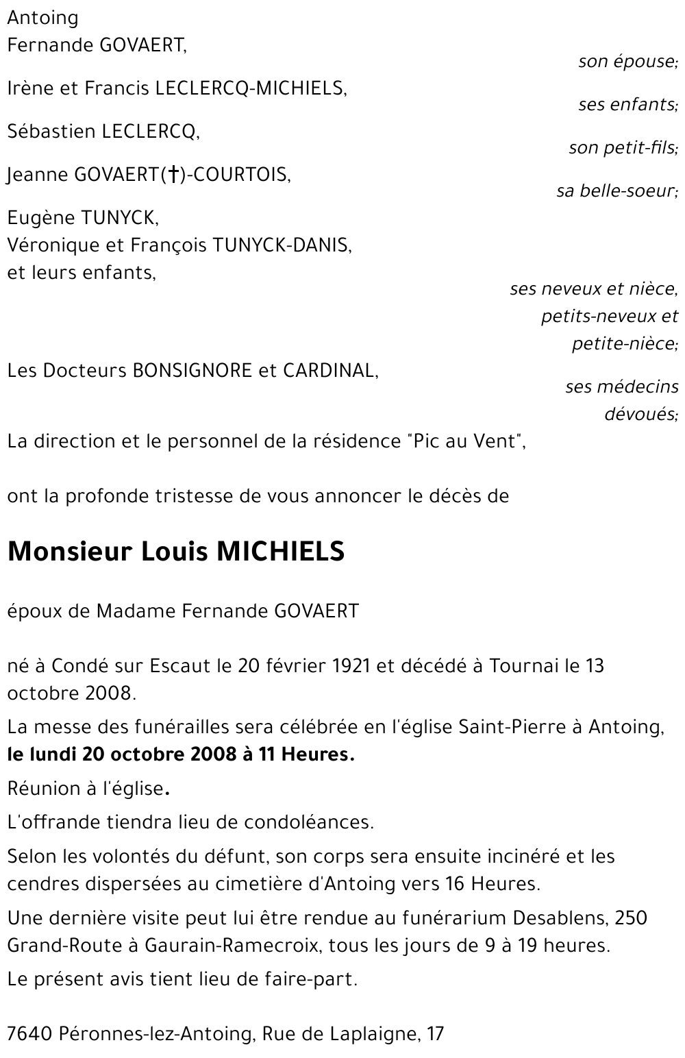 Louis MICHIELS