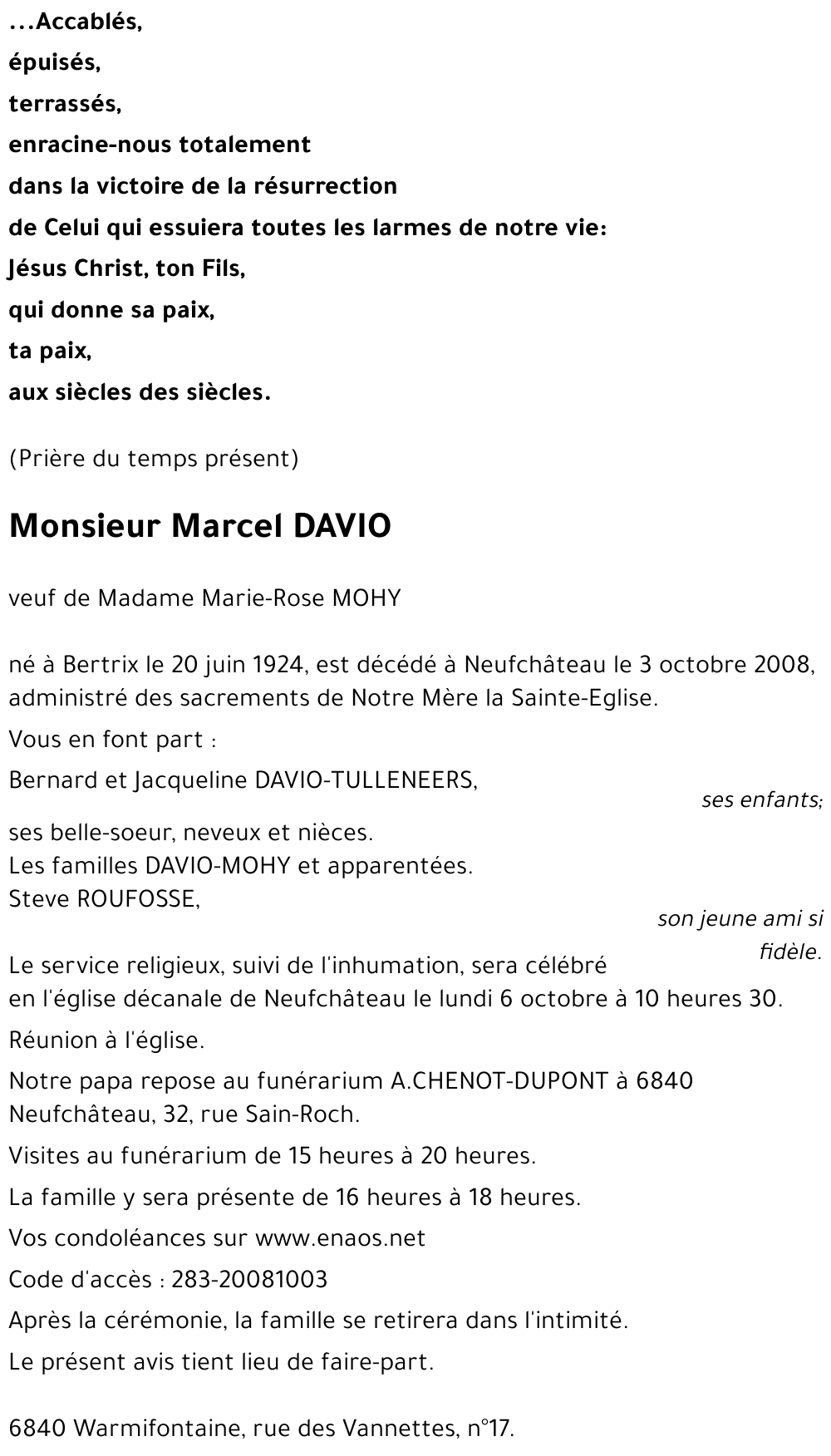 Marcel DAVIO