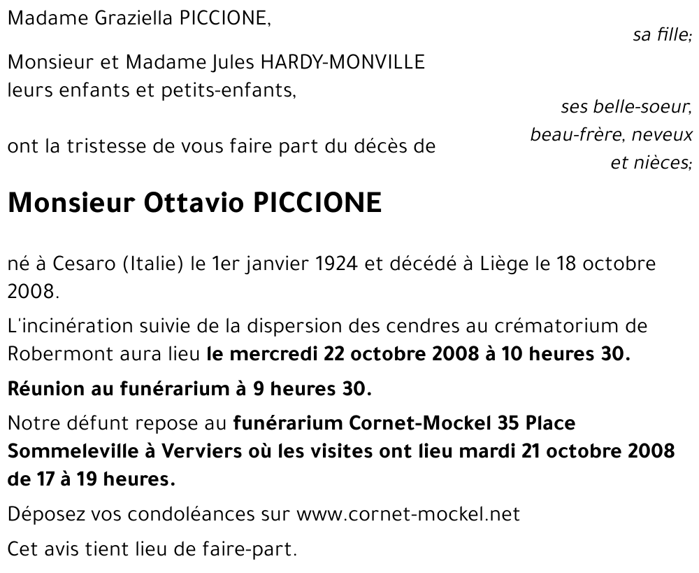 Ottavio PICCIONE