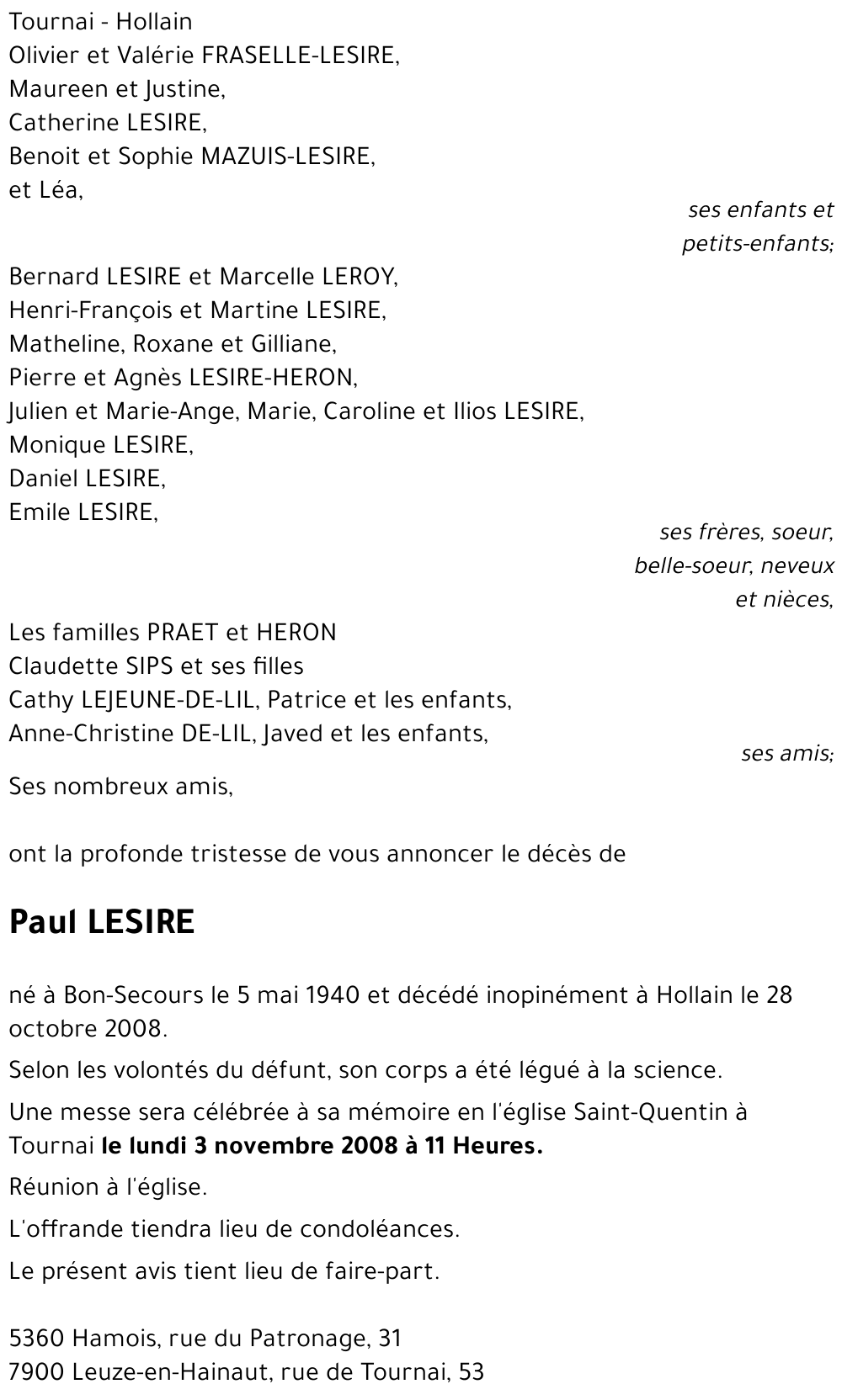 Paul LESIRE