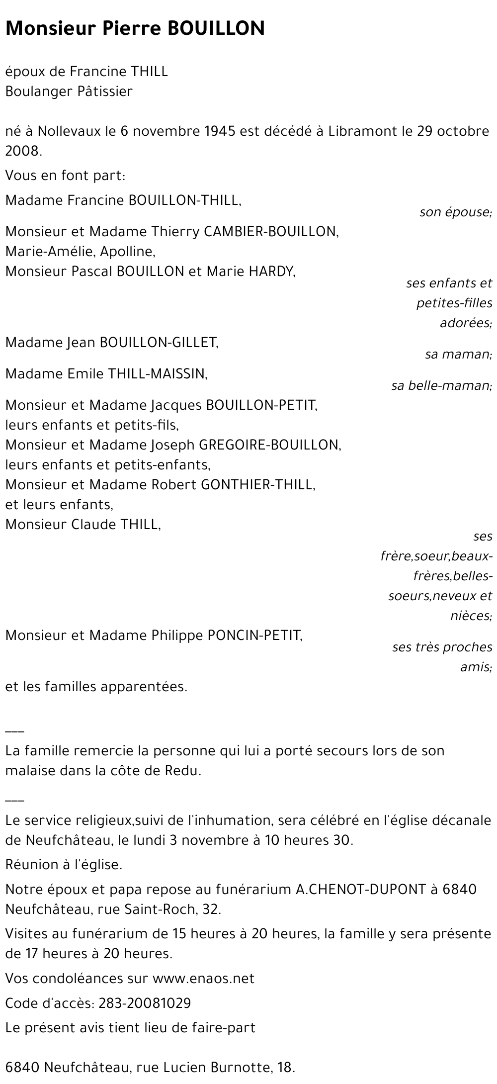 Pierre BOUILLON