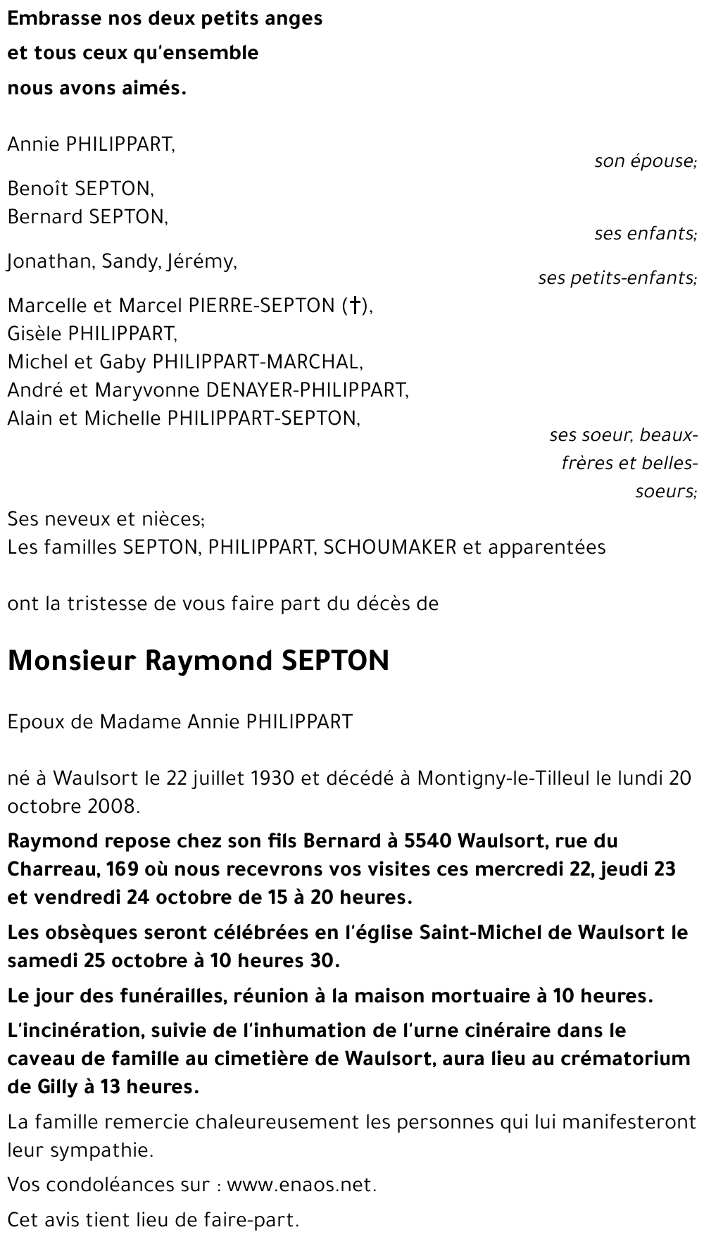 Raymond SEPTON