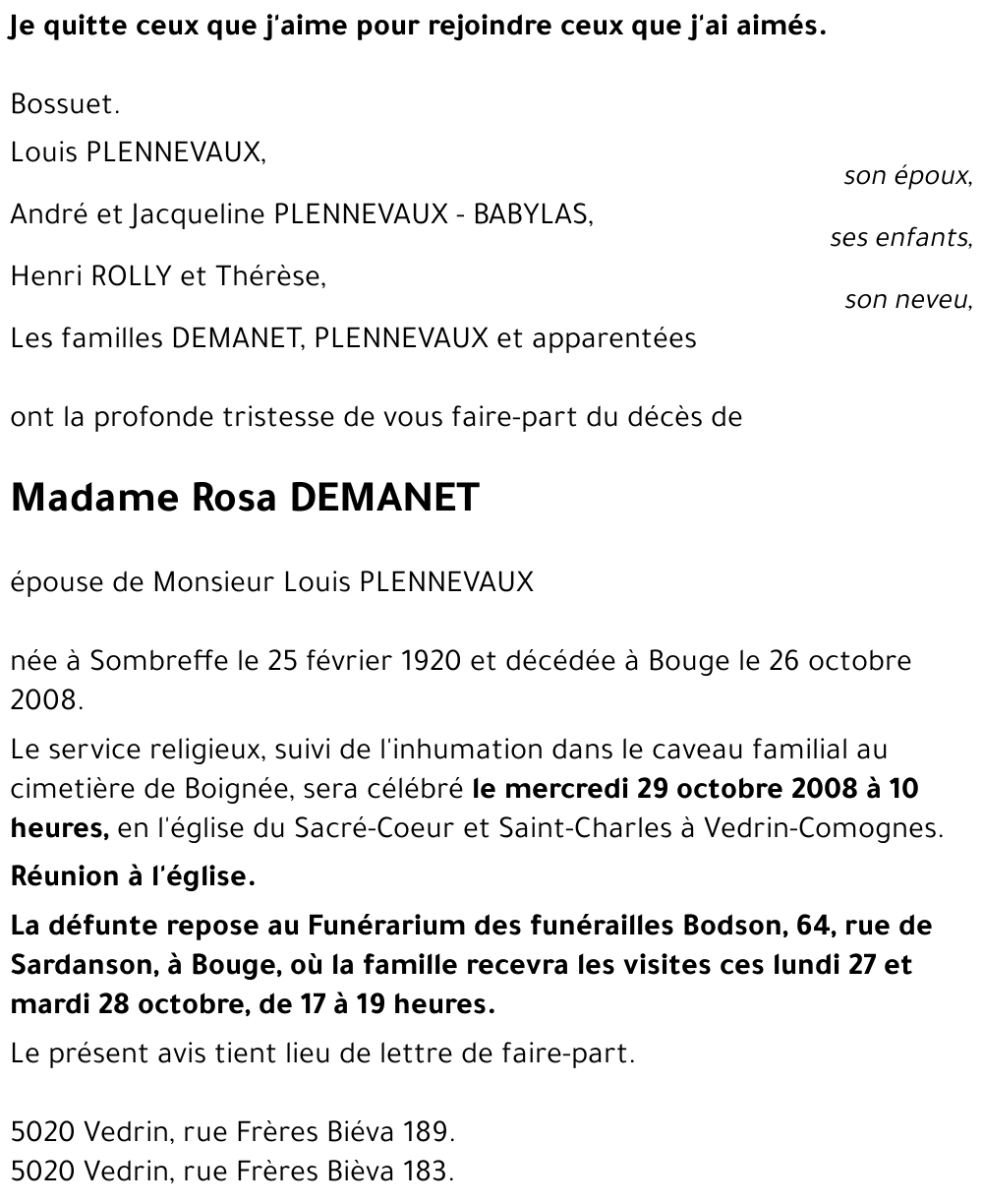 Rosa DEMANET