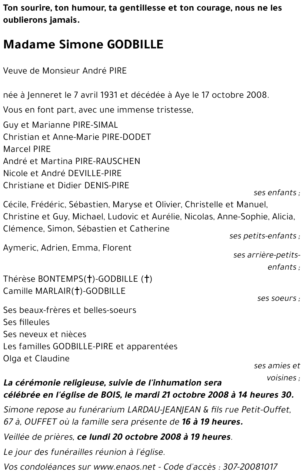 Simone GODBILLE