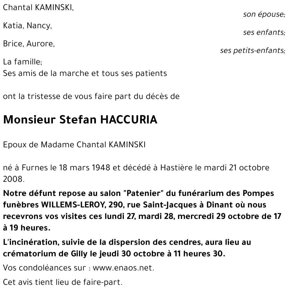 Stefan HACCURIA