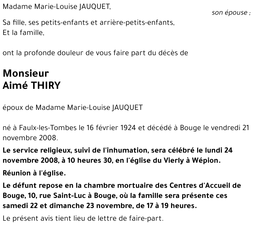 Aimé THIRY