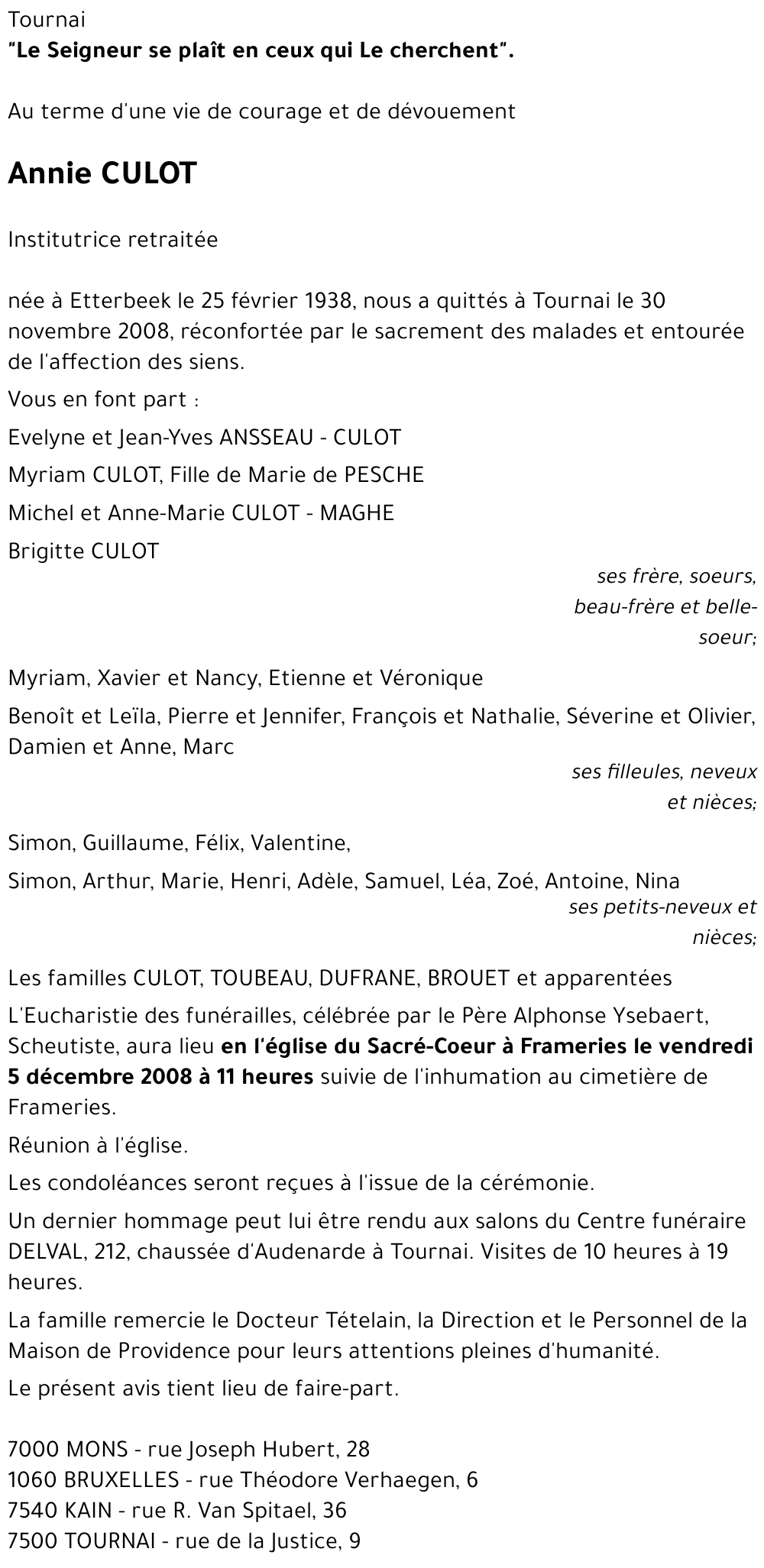 Annie CULOT