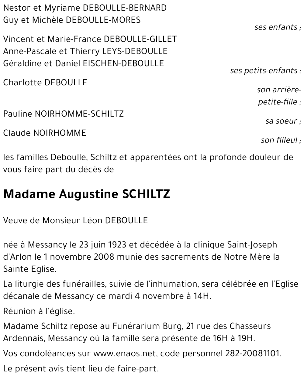 Augustine SCHILTZ