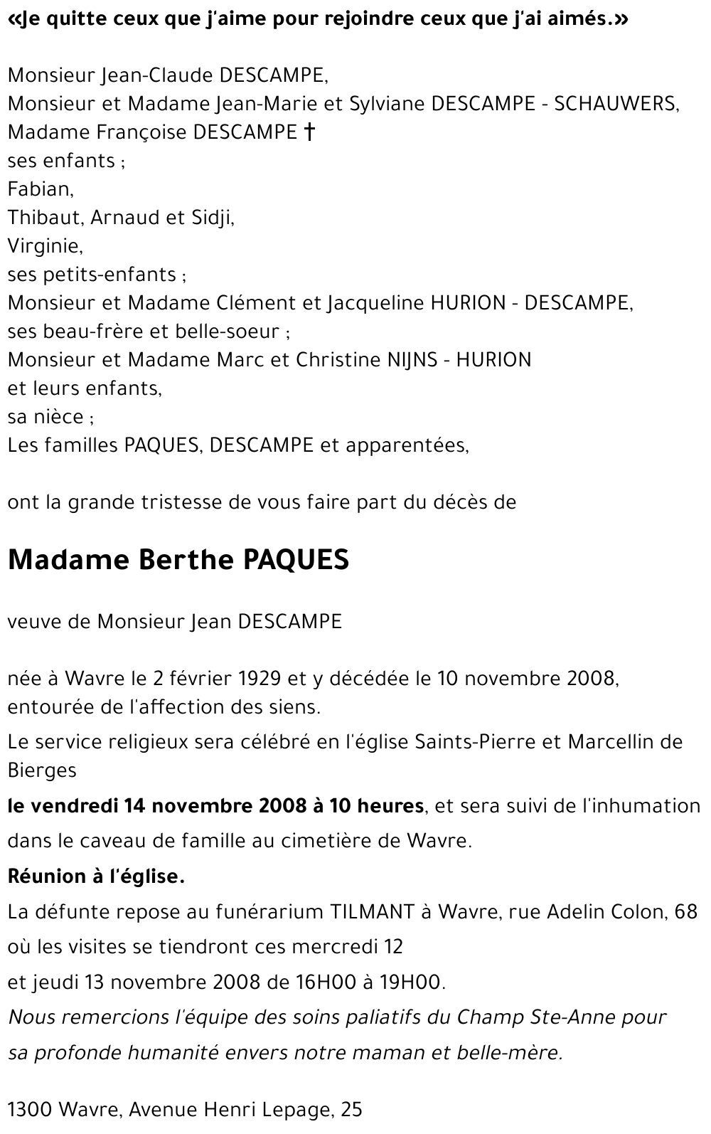 Berthe PAQUES