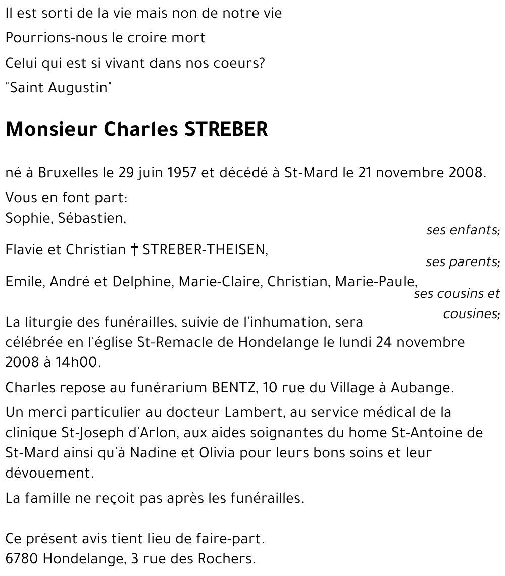 Charles STREBER