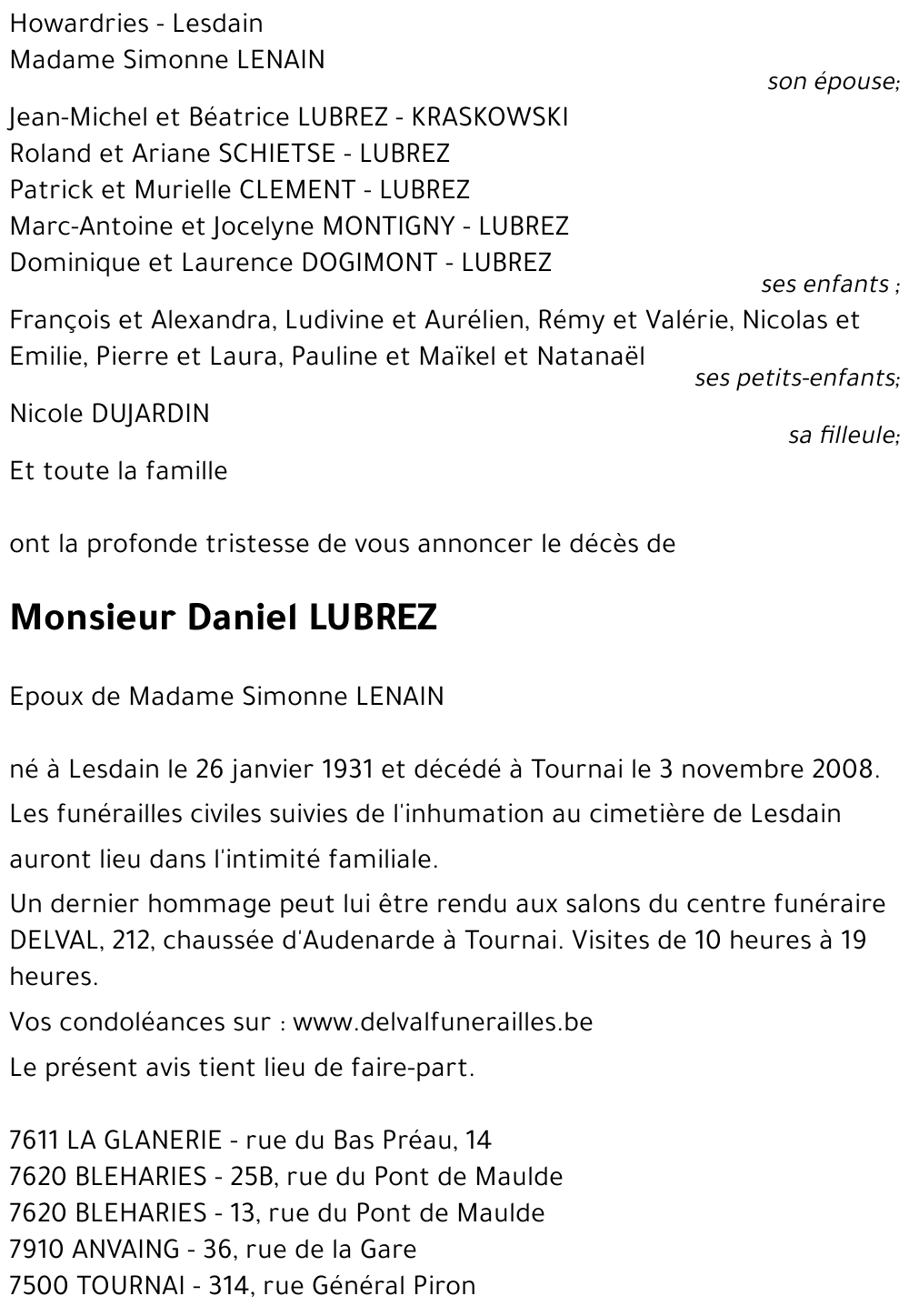 Daniel LUBREZ