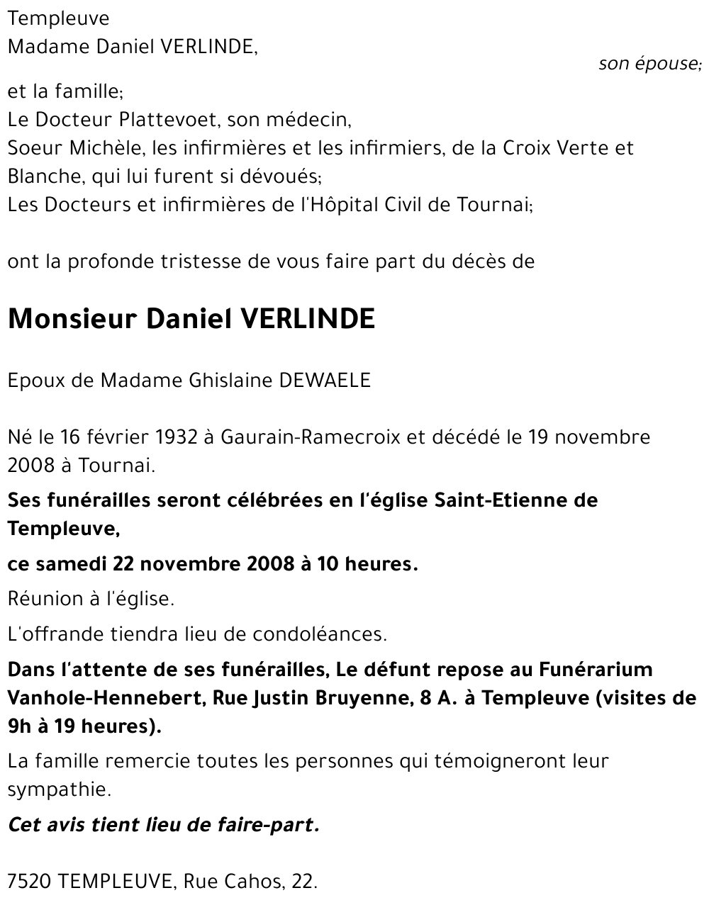 Daniel VERLINDE