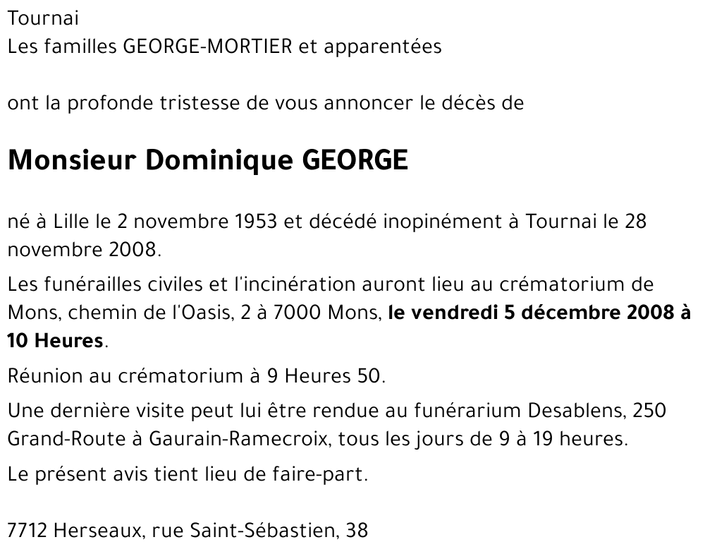 Dominique GEORGE