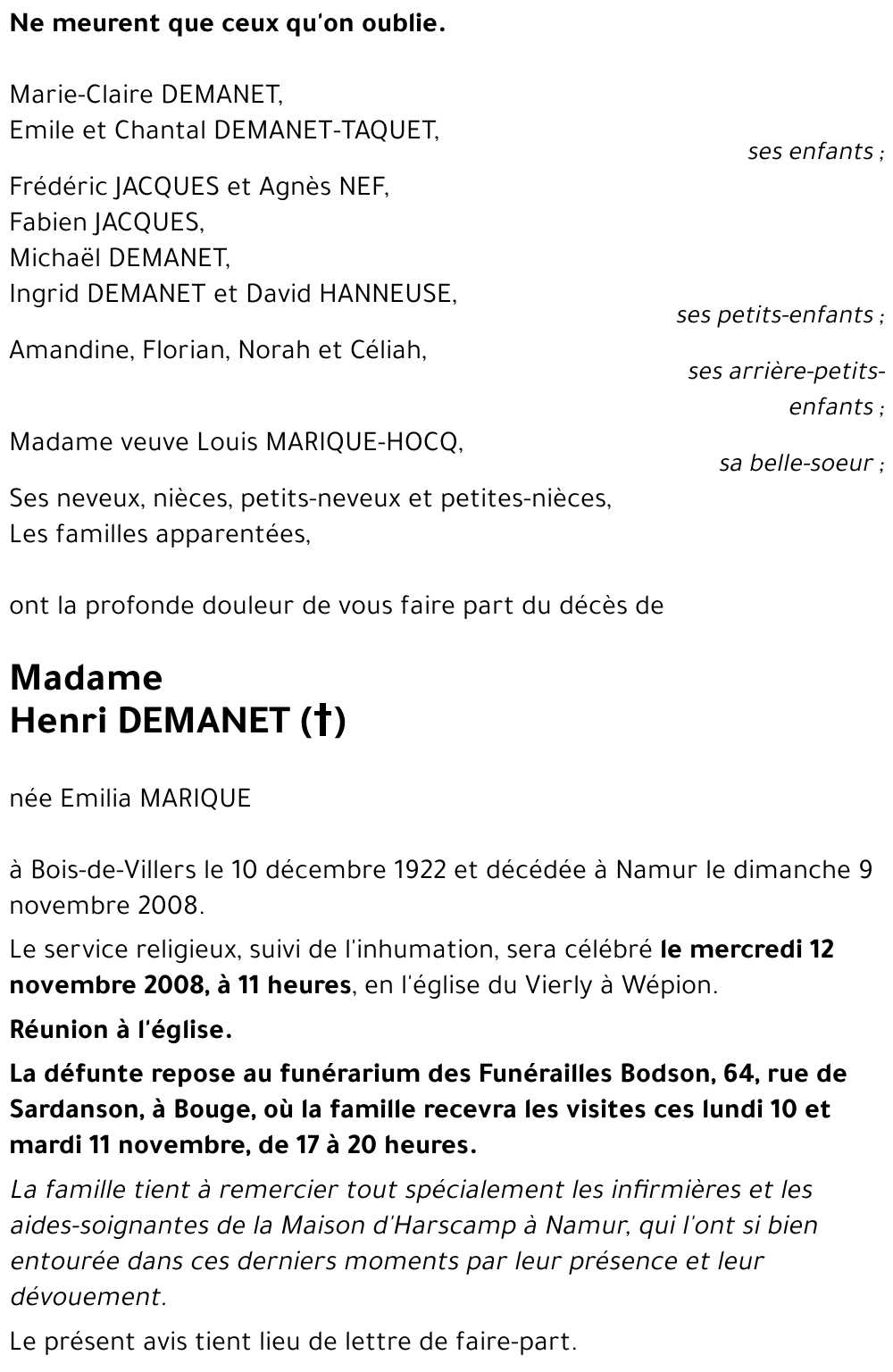 Emilia MARIQUE
