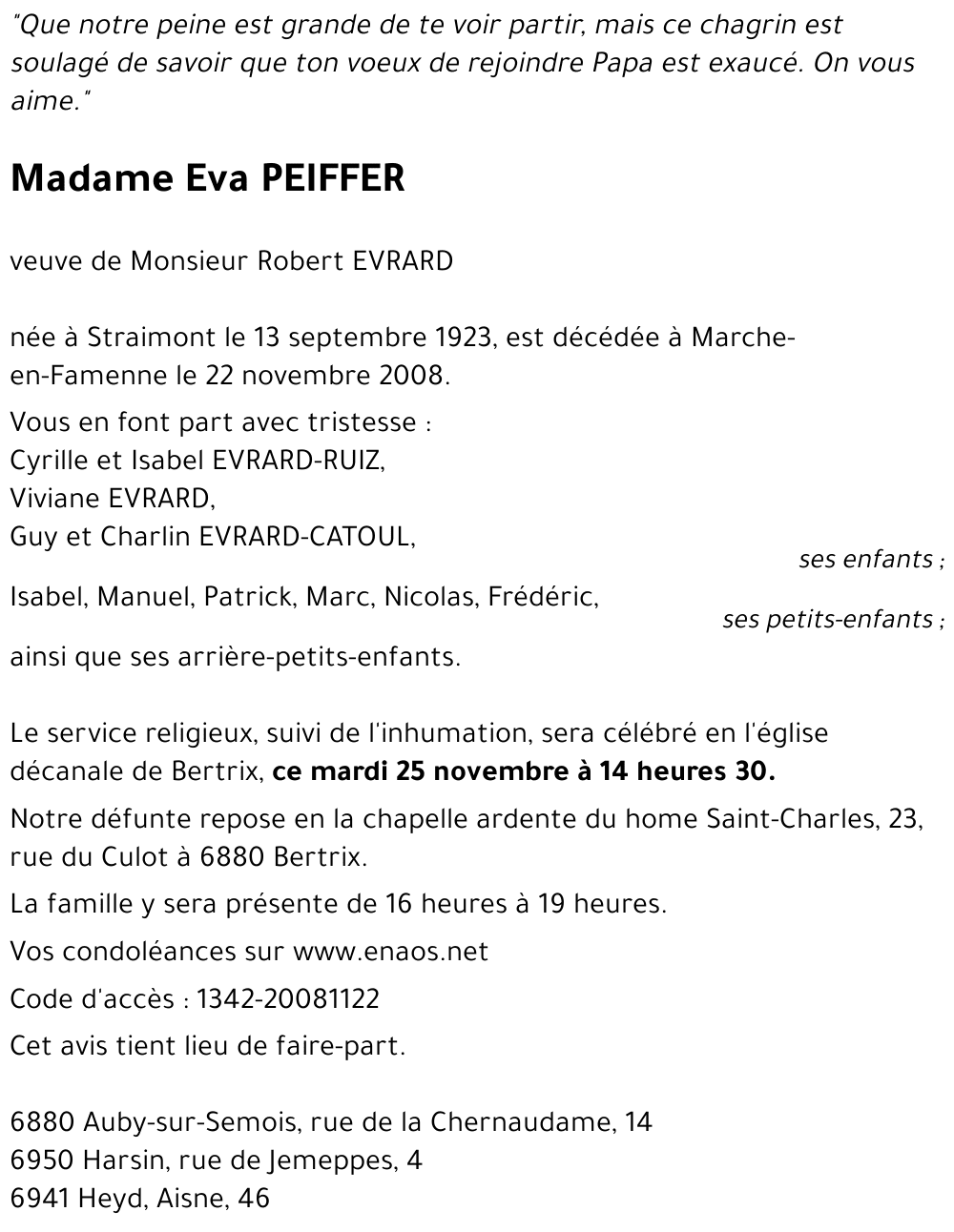 Eva PEIFFER