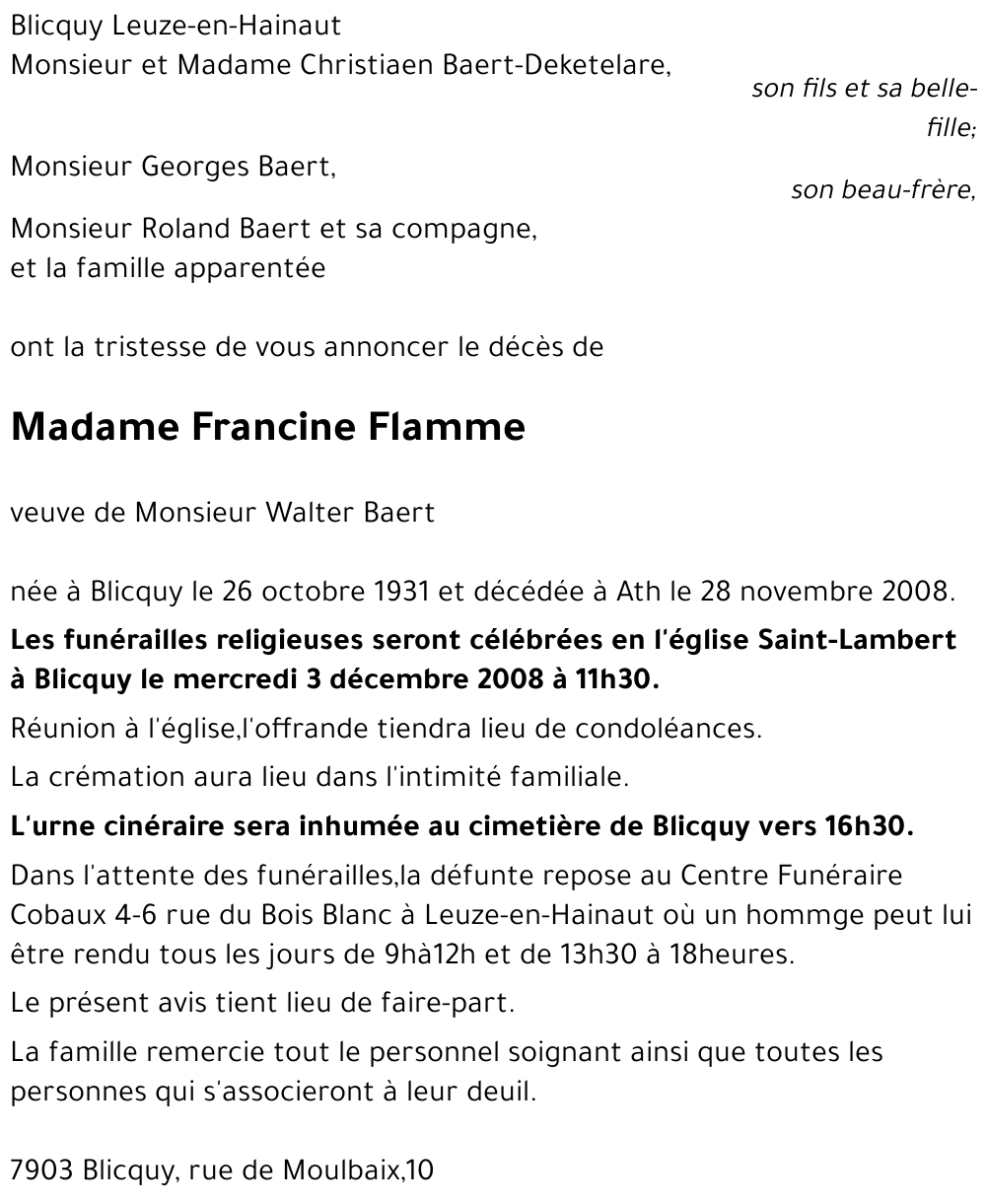 Francine Flamme