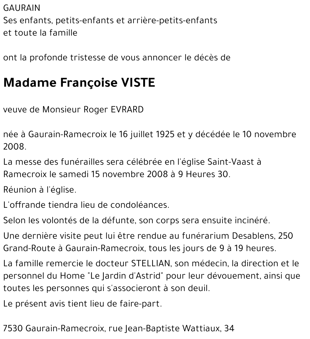 Françoise VISTE