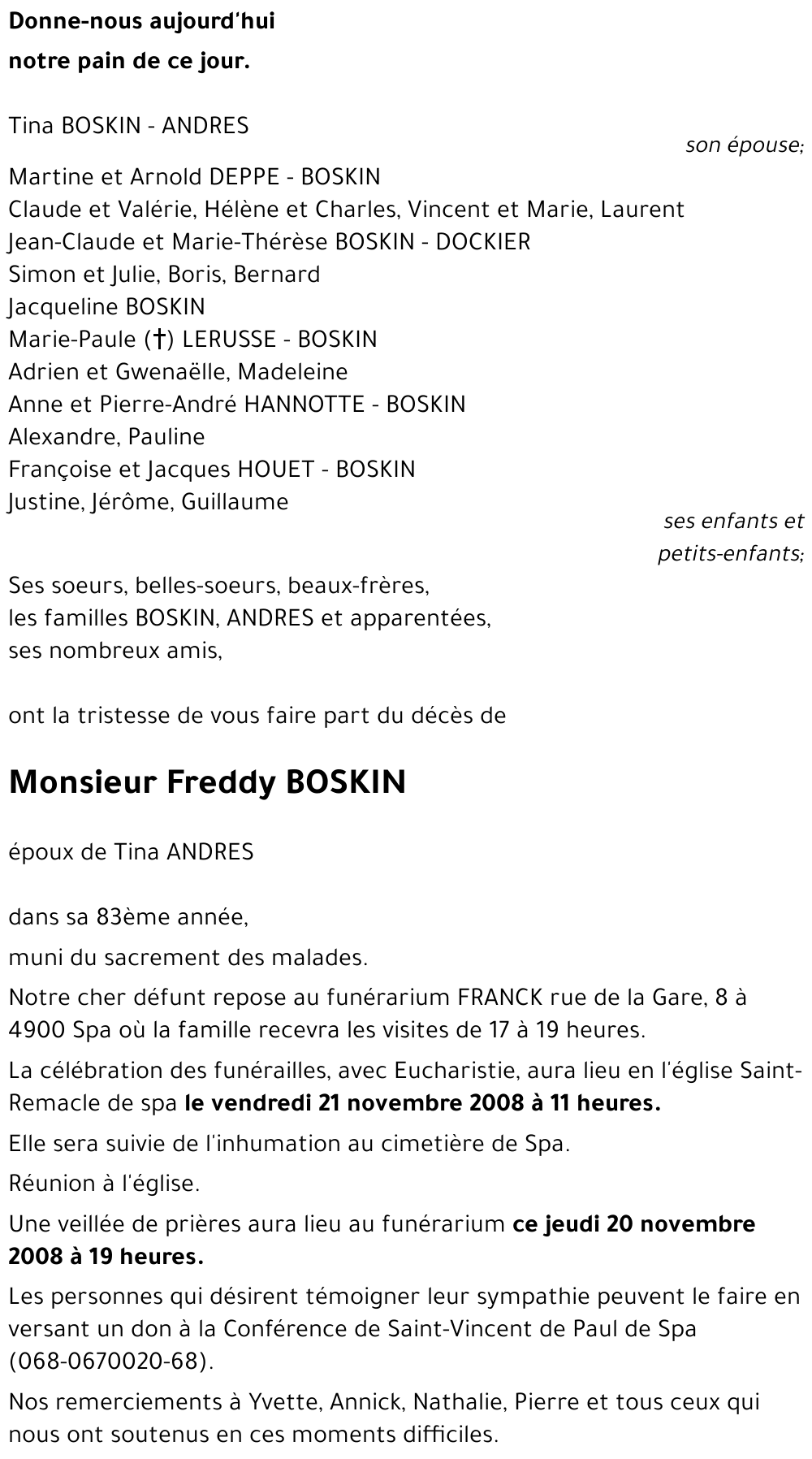 Freddy BOSKIN