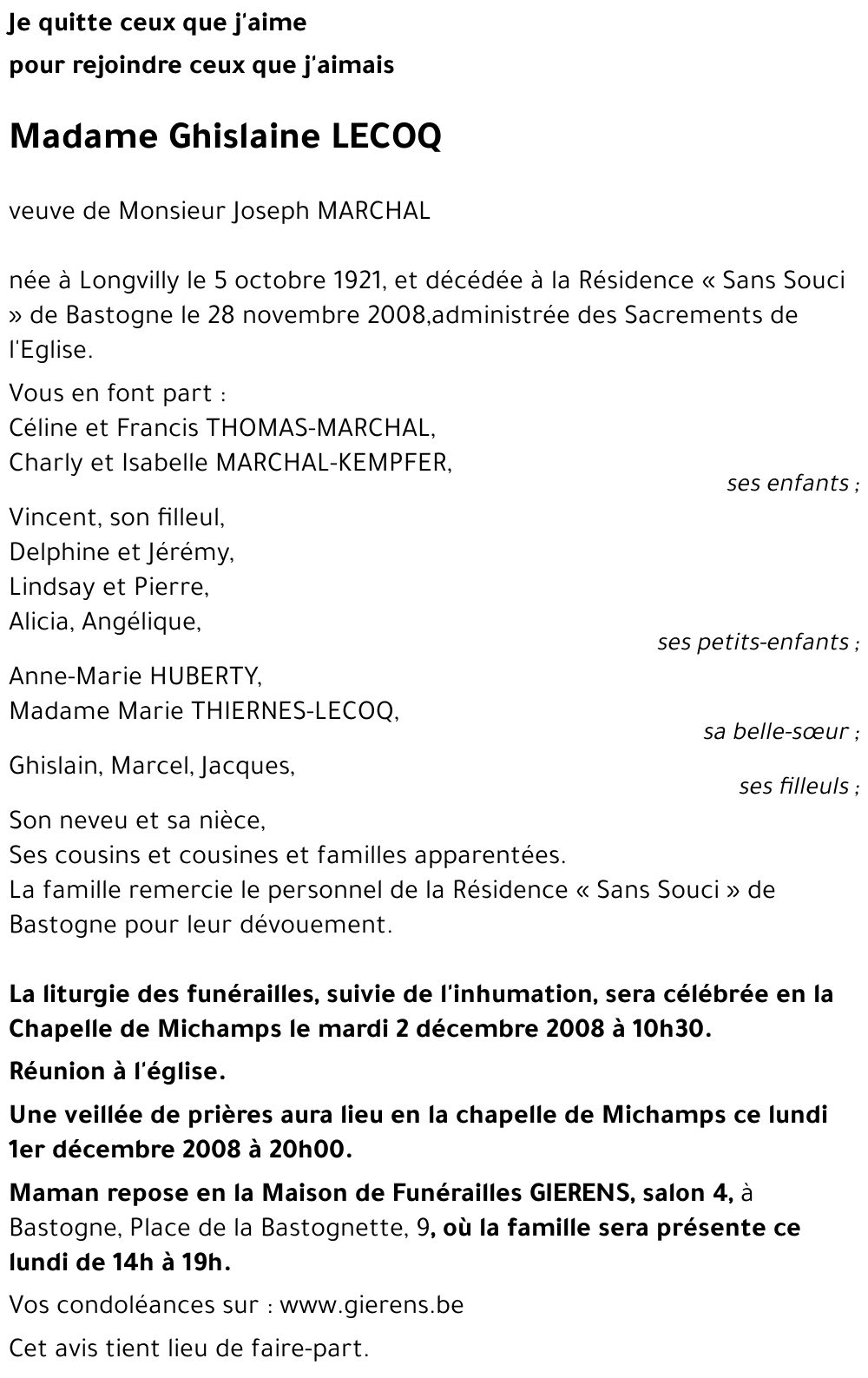 Ghislaine LECOQ