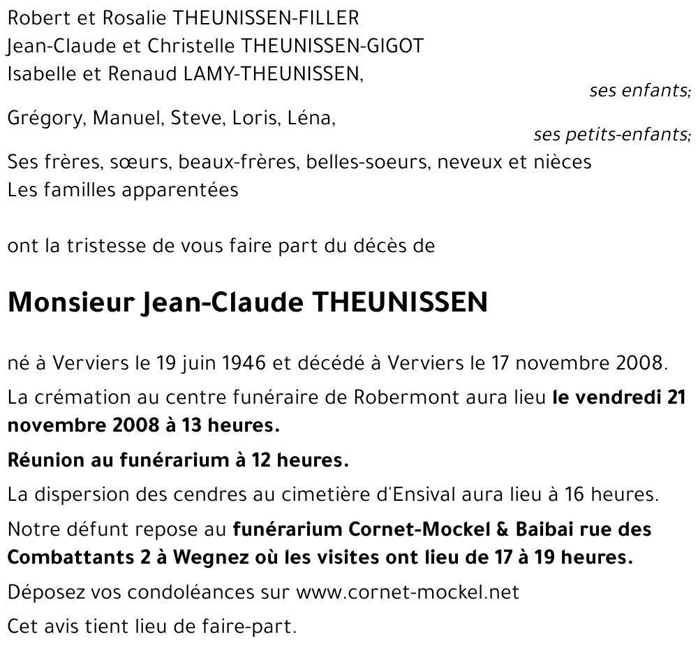 Jean-Claude THEUNISSEN