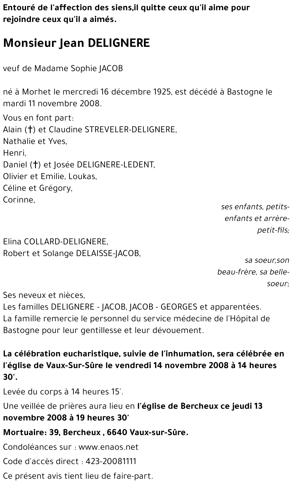Jean DELIGNERE
