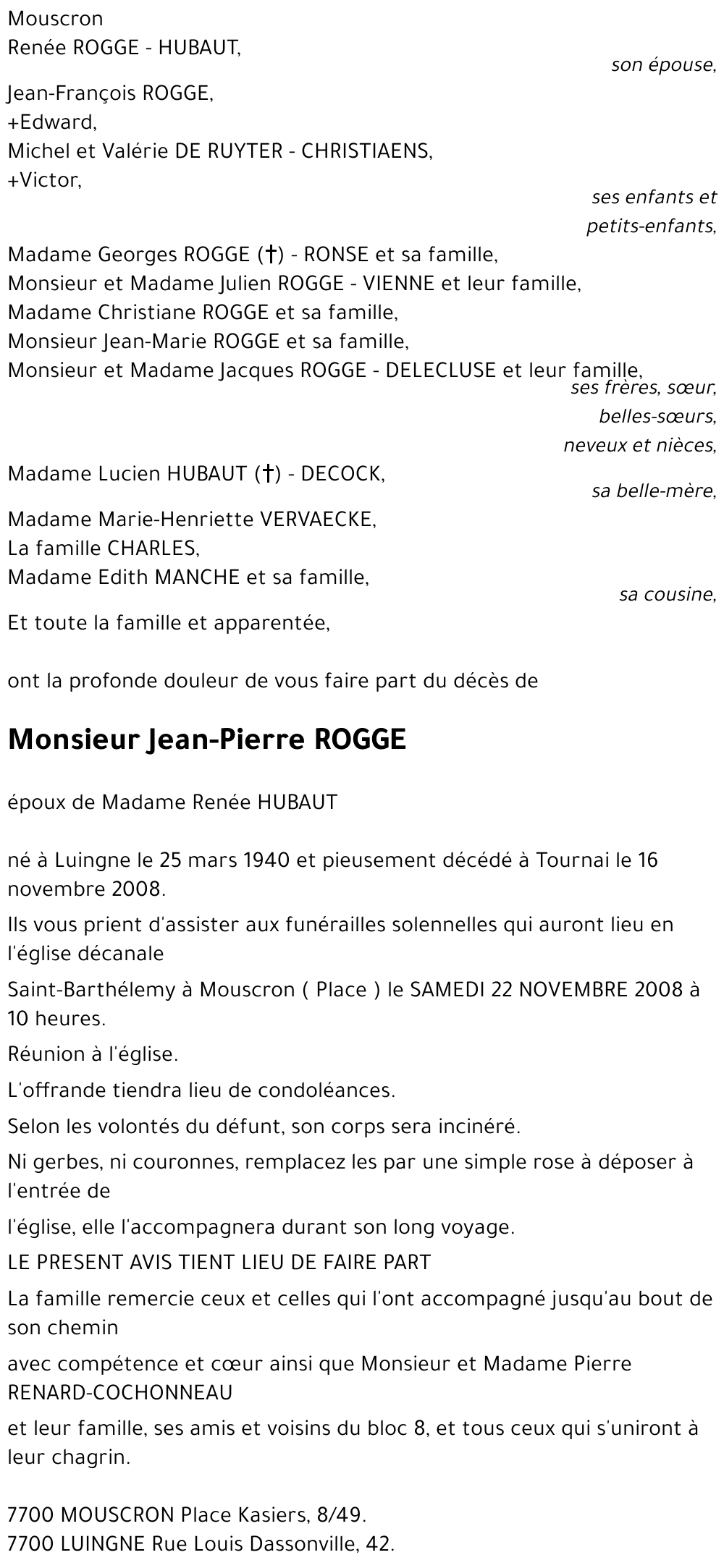 Jean-Pierre ROGGE
