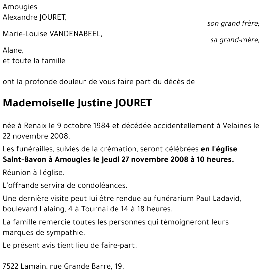 Justine JOURET