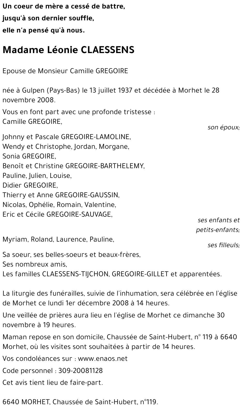 Léonie CLAESSENS