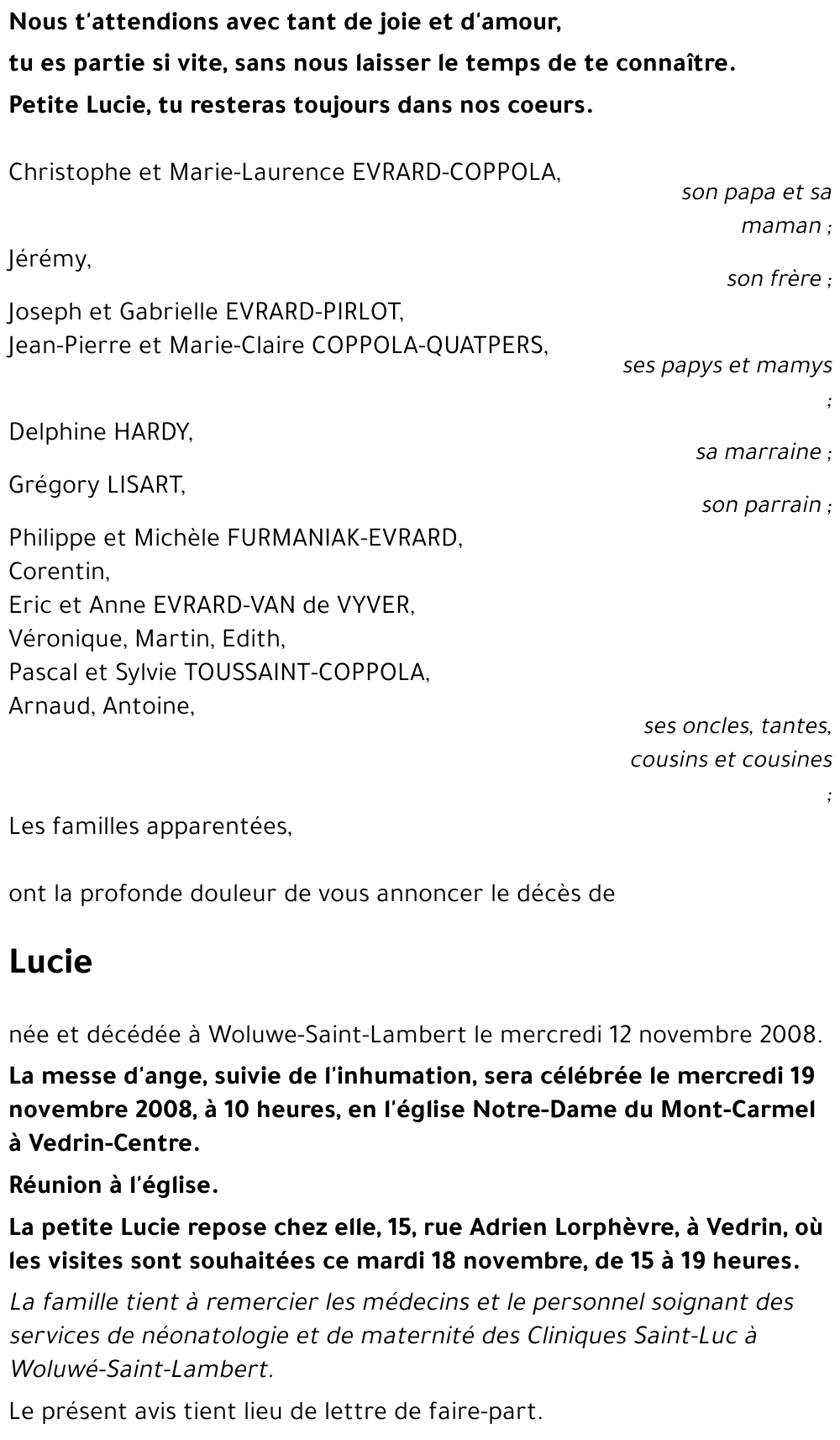 Lucie EVRARD