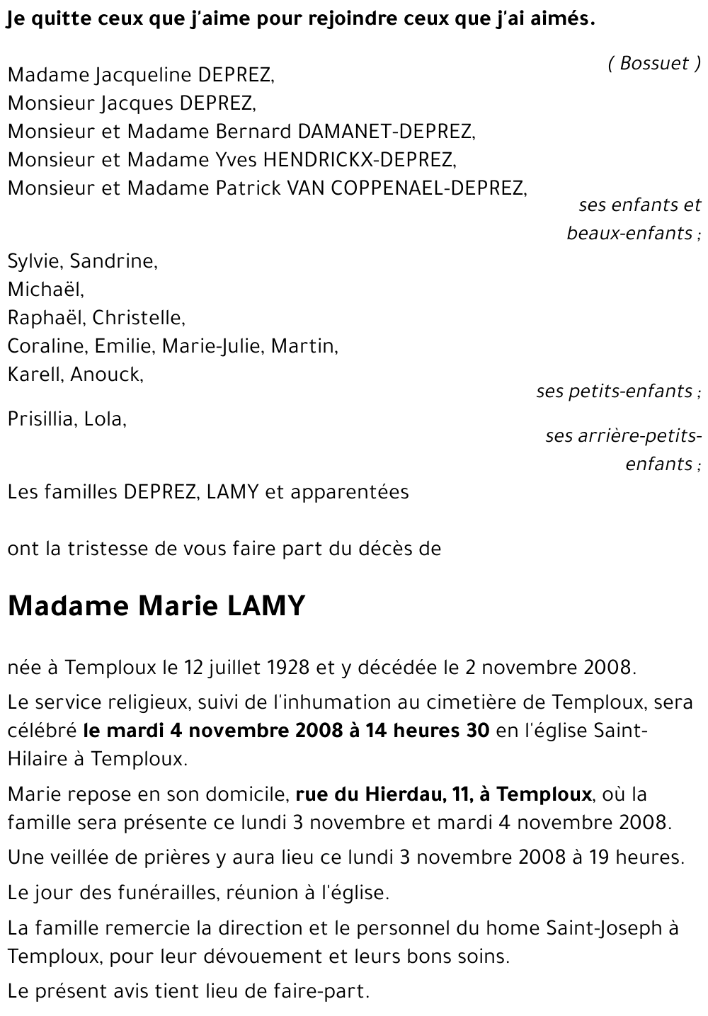 Marie LAMY