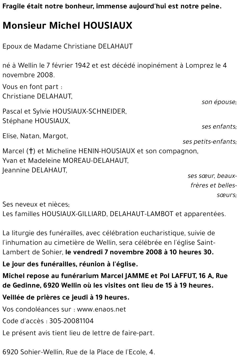 Michel HOUSIAUX