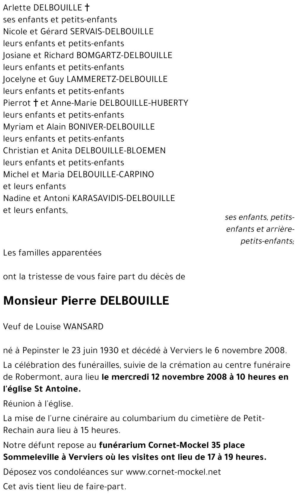 Pierre DELBOUILLE