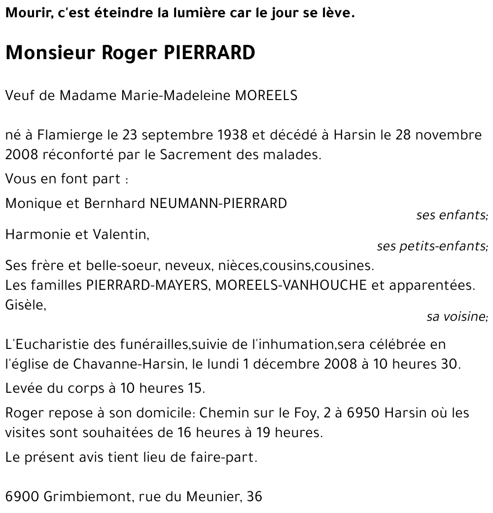 Roger PIERRARD