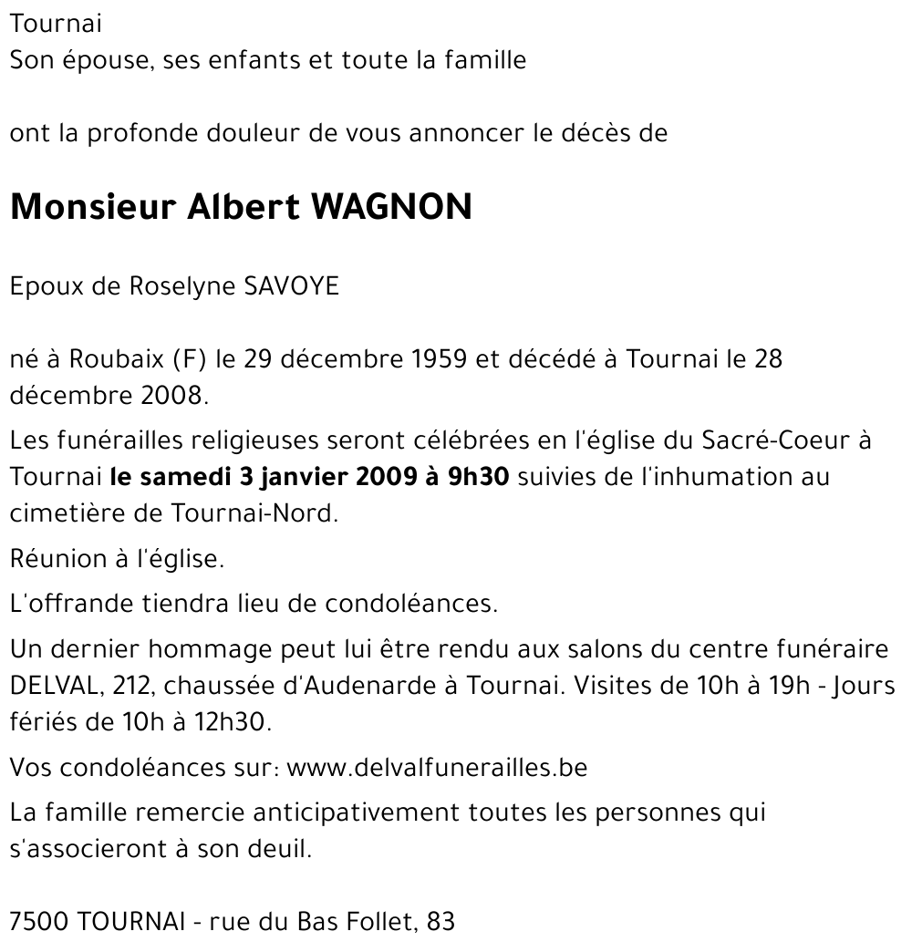 Albert WAGNON