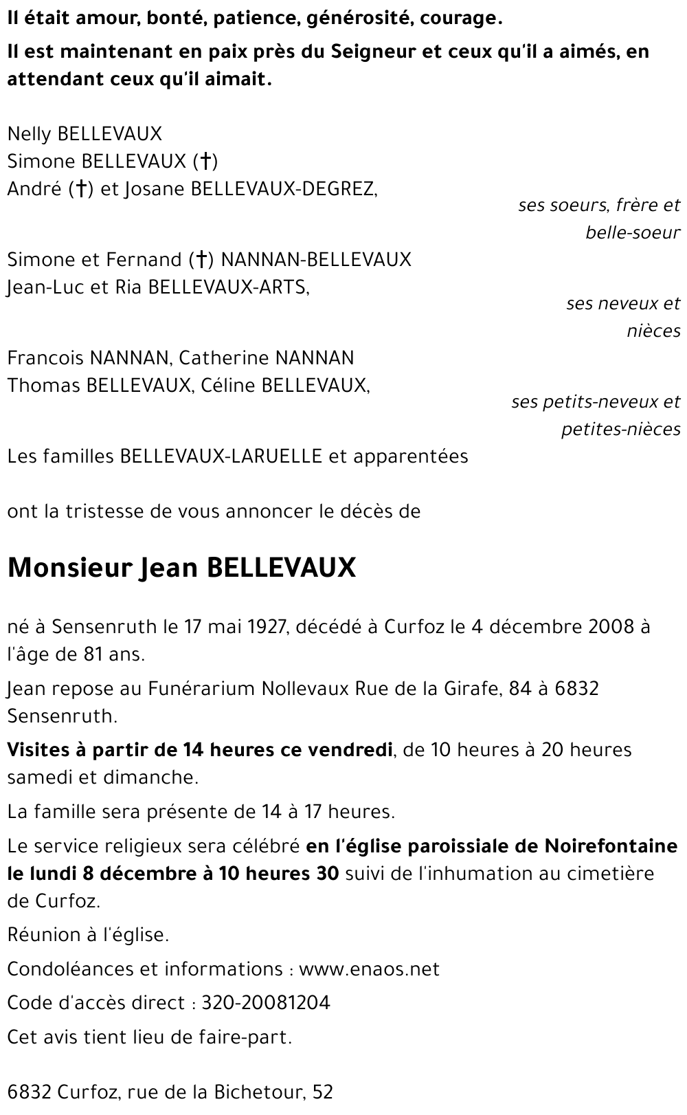 Jean BELLEVAUX