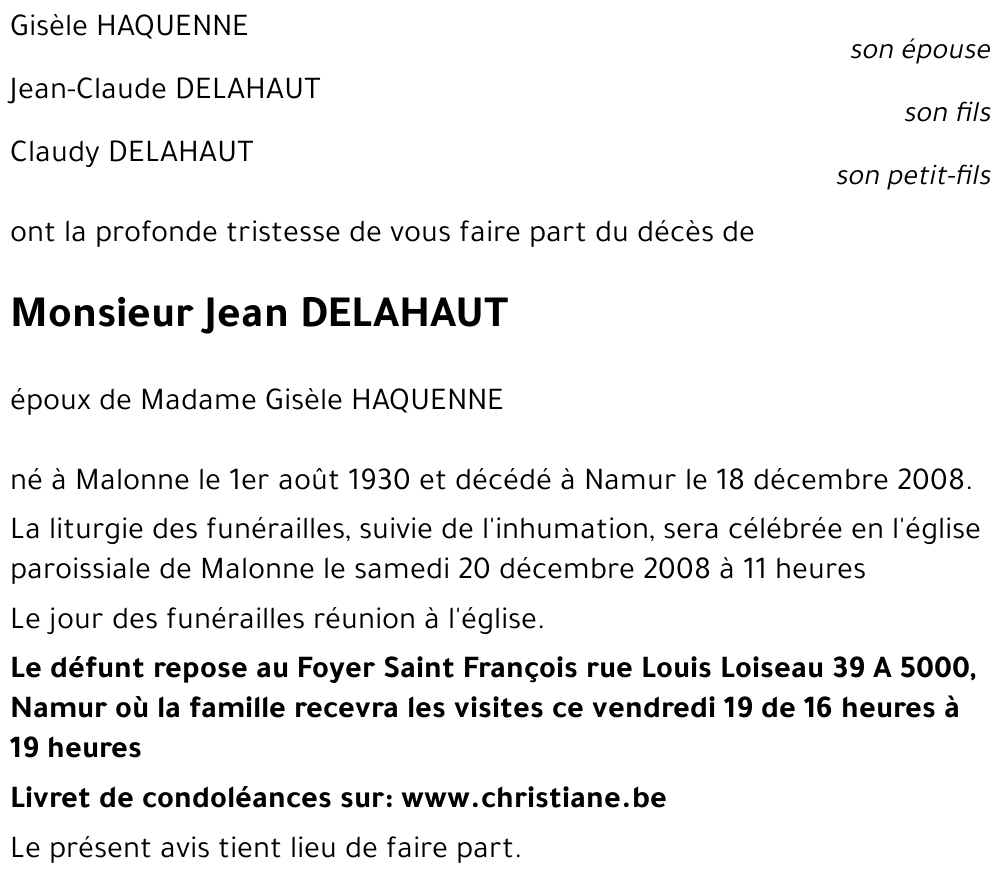 Jean DELAHAUT