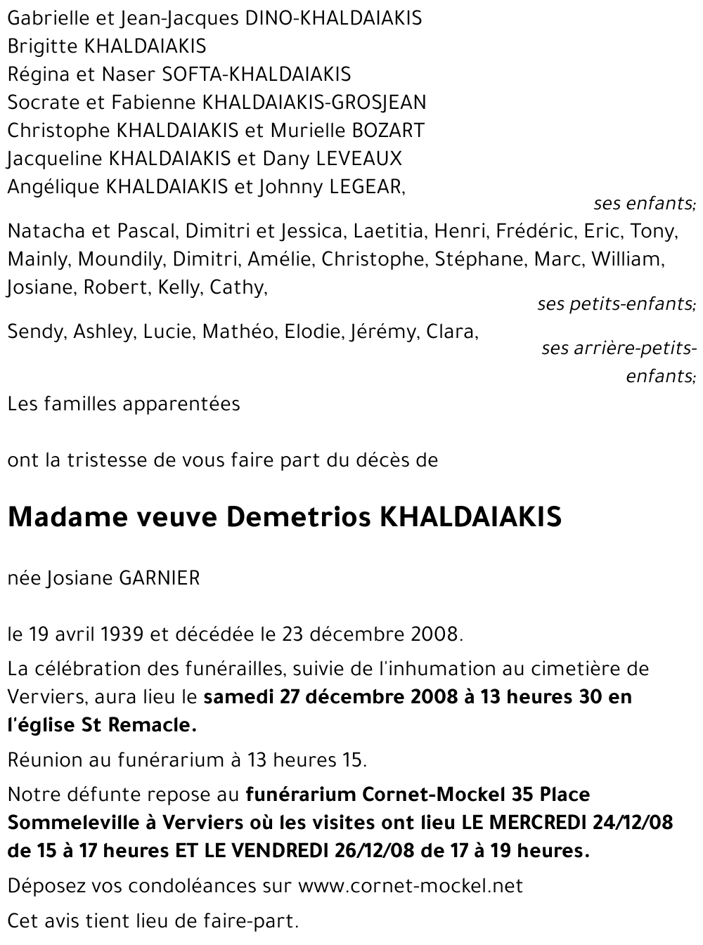 Josiane GARNIER