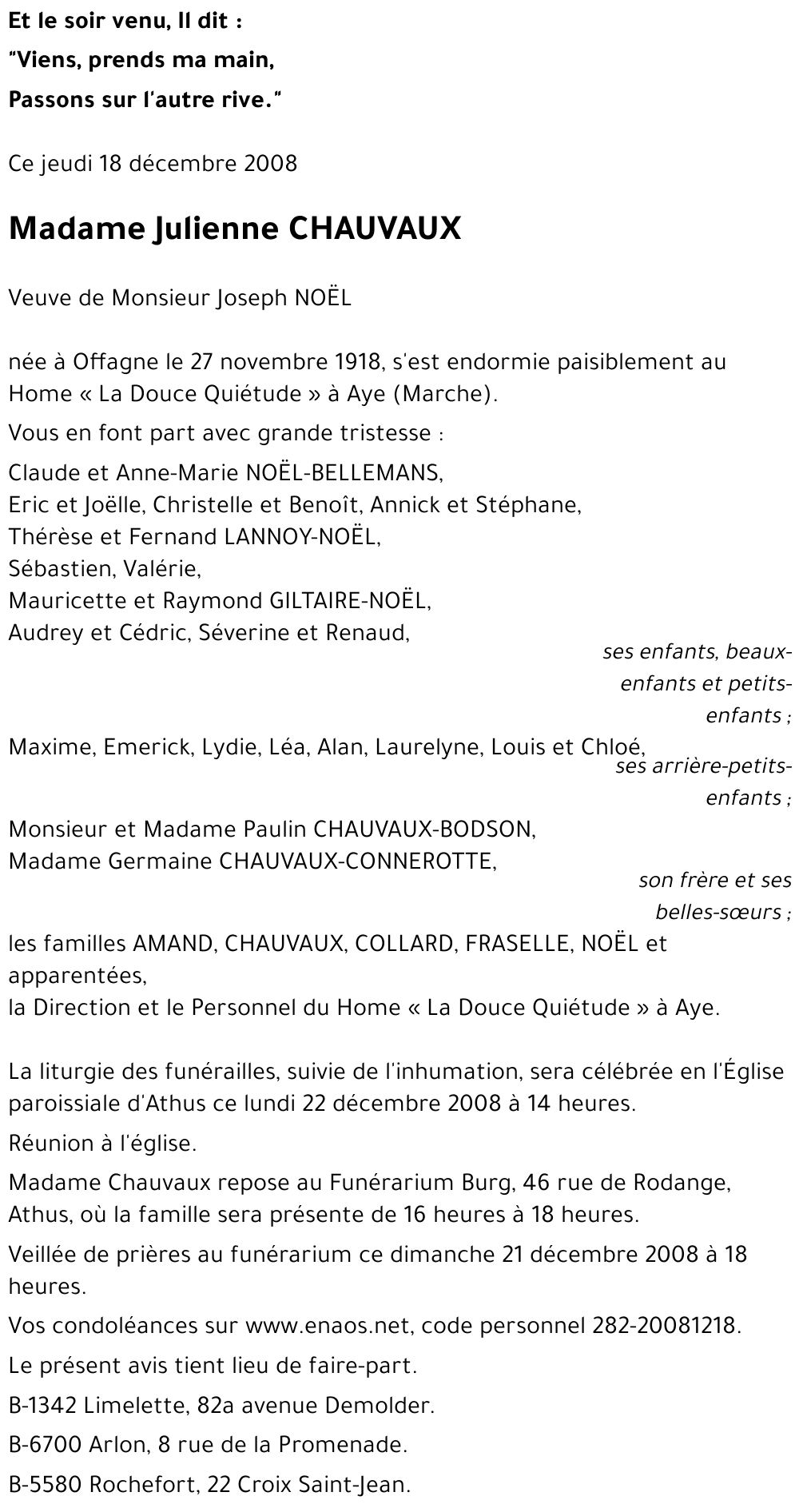 Julienne CHAUVAUX