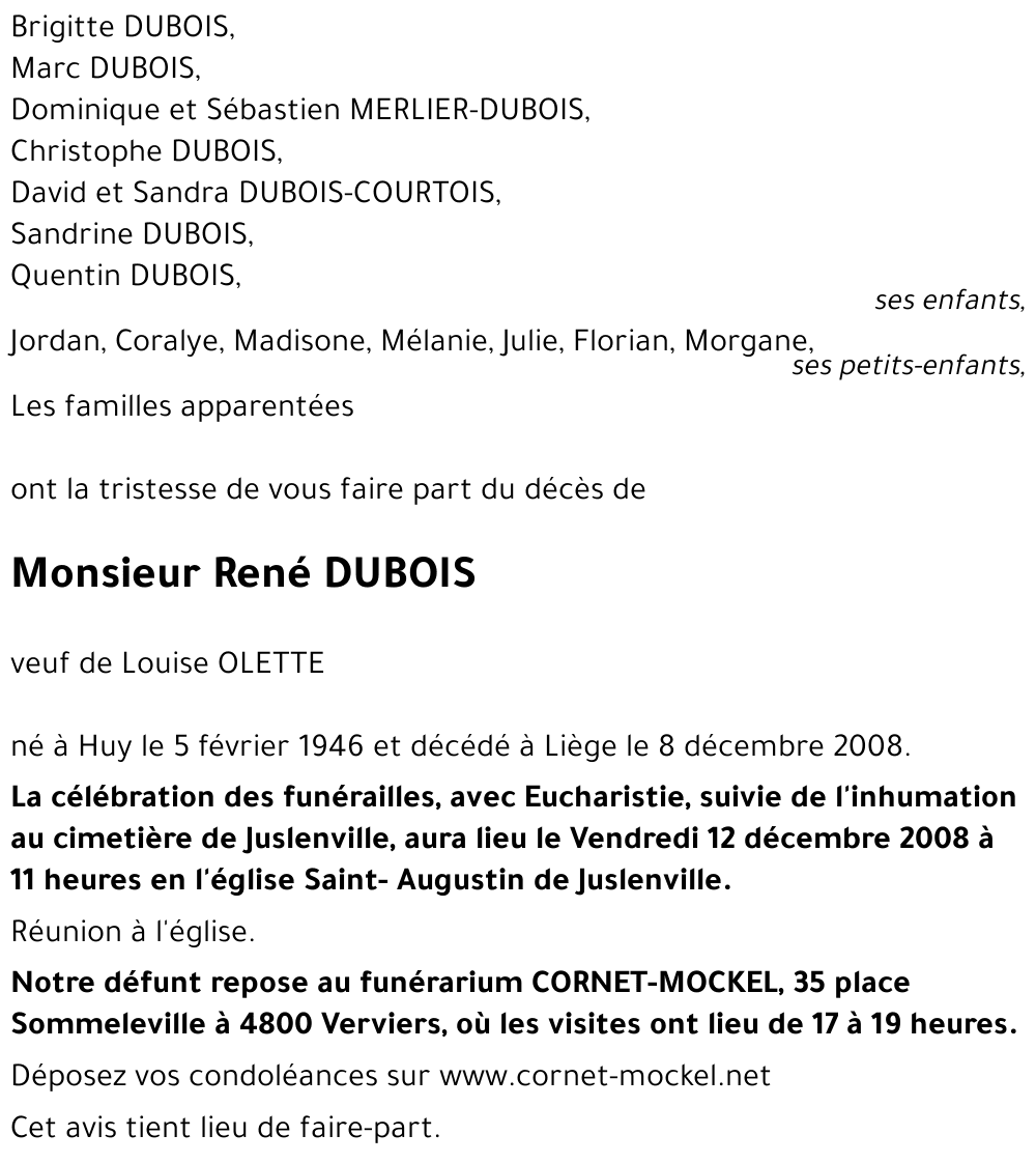 René DUBOIS