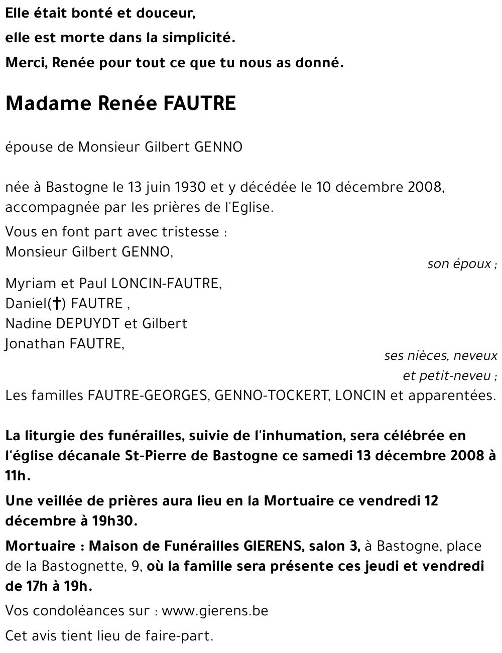 Renée FAUTRE