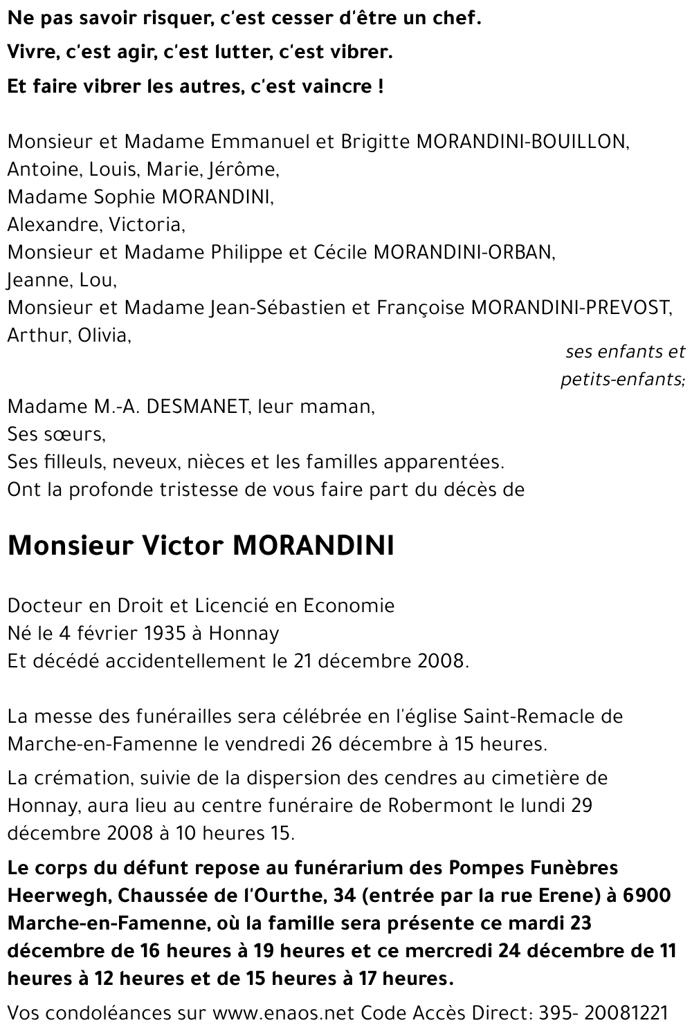 Victor MORANDINI