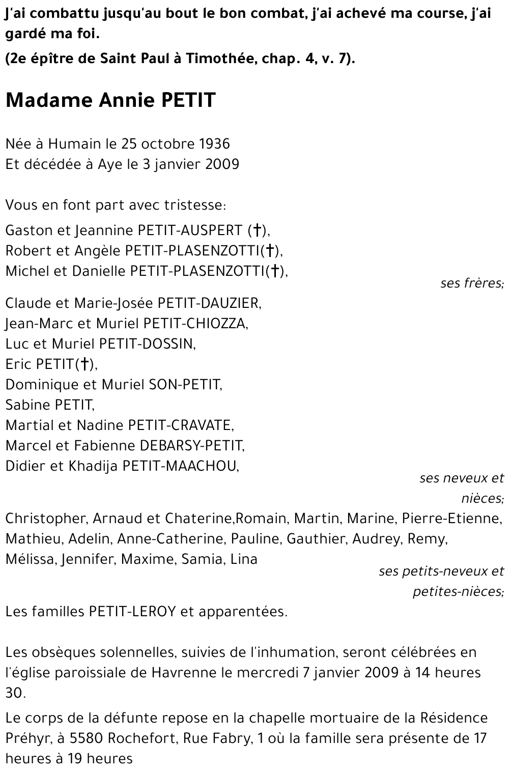 Annie PETIT