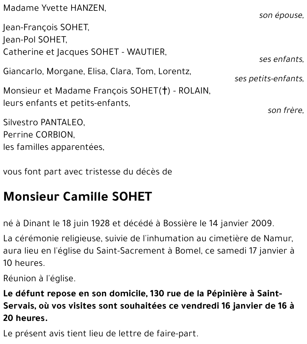 Camille SOHET