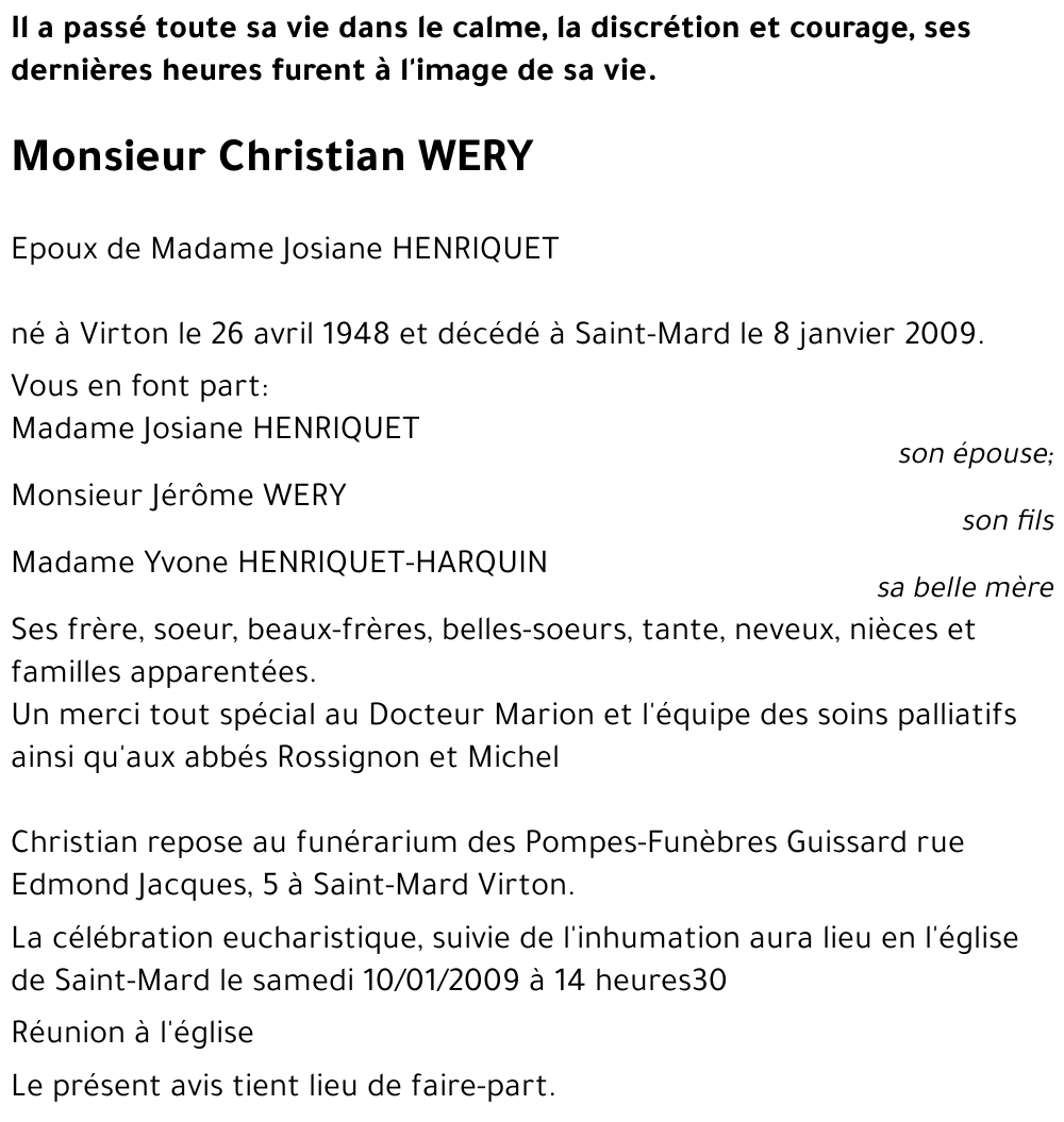 Christian WERY