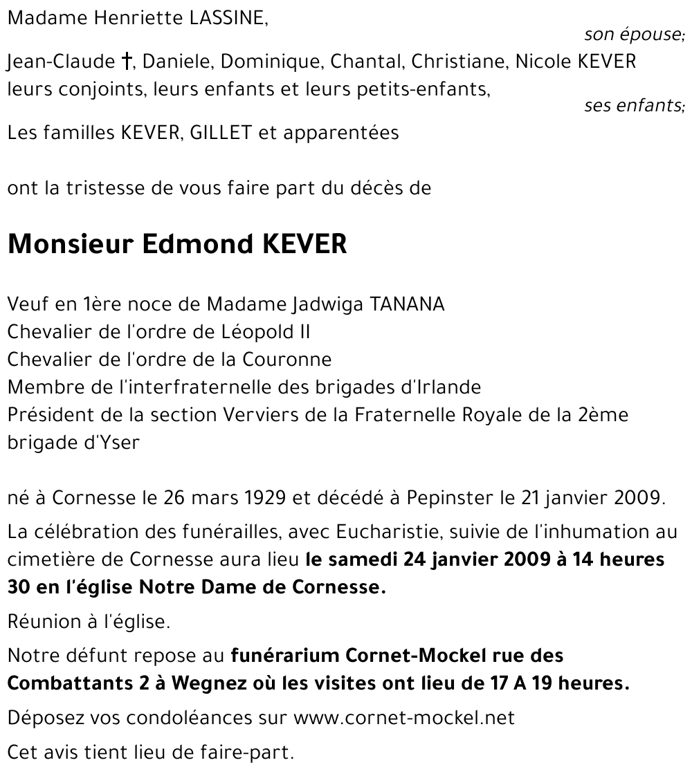 Edmond KEVER