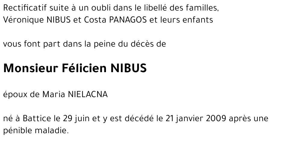 Félicien NIBUS