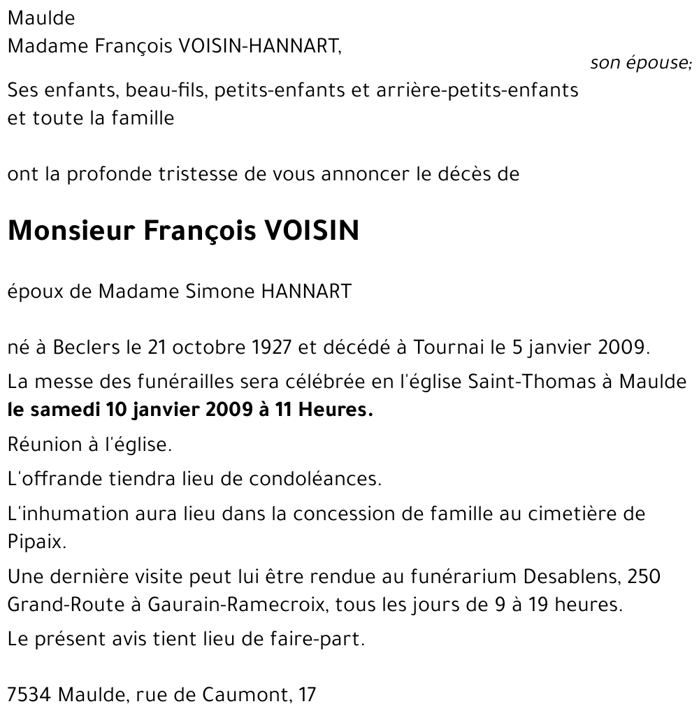 François VOISIN